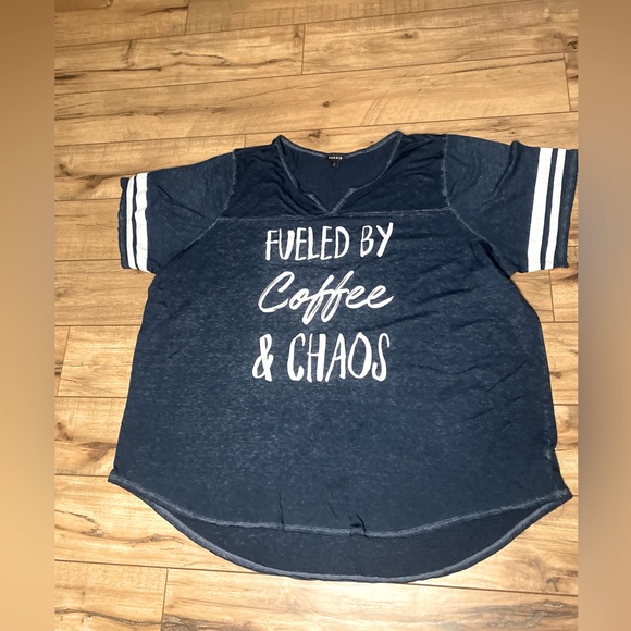torrid Tops - Women’s Torrid Short Sleeve Blue Graphic Tee Size 4 4X
